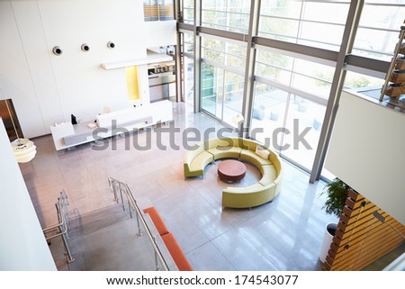 Empty Reception Area In Modern Office