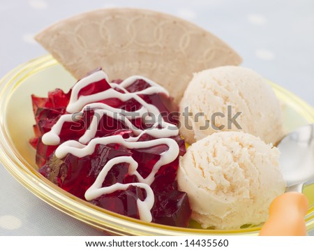 stock-photo-jelly-and-ice-cream-with-a-wafer-and-cream-14435560.jpg