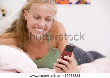 Texting In Bed