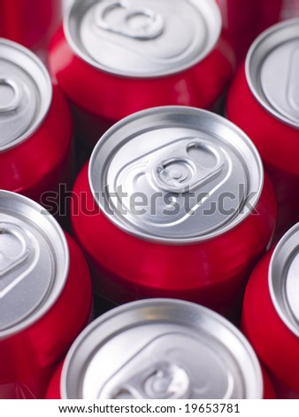 Red Cola Cans