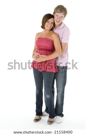 stock photo : Portrait Of Teenage Couple