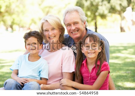 stock photo : Grandparents And