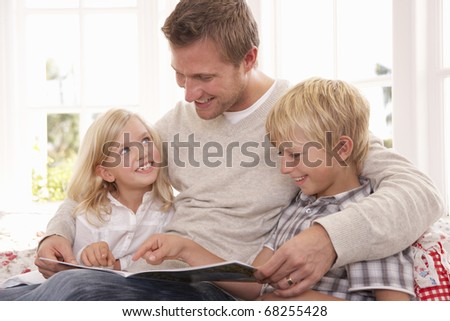 Children+reading+together