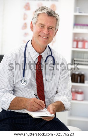 Doctor Writing Prescription