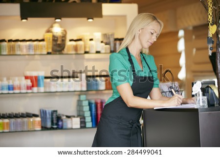 Portrait Of Sales Assistant In Beauty Product Shop