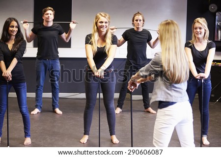 Students Taking Dance Class At Drama College