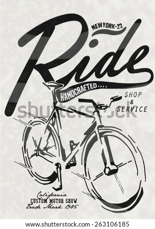 Retro Illustration Bicycle