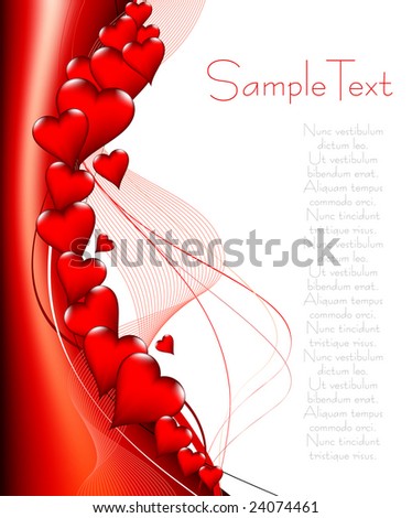 stock vector : Valentine's day card - vector illustration - jpeg  version in my portfolio