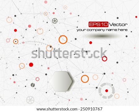 Industry, technology and communication concept. Vector illustration