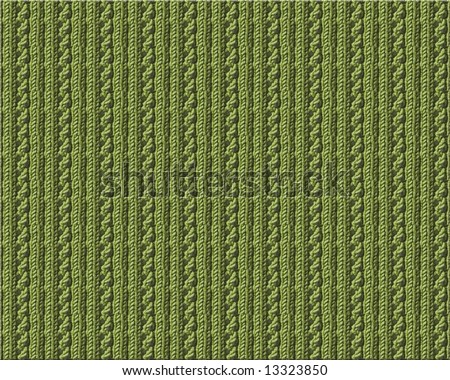 The green knitted fabric