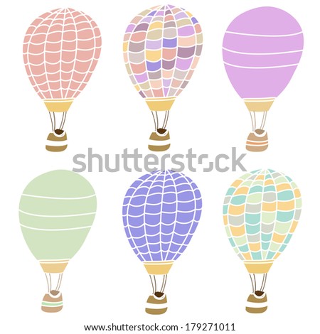 Colorful Hot Air Balloon Collection