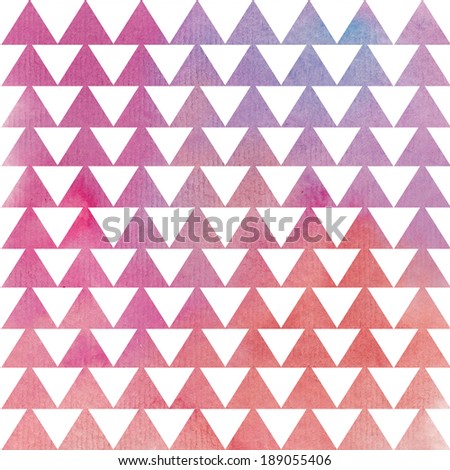 Watercolor Background. Retro. Triangular. Modern. Triangle Background. Watercolor Triangles Background.