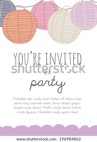 Party Invitation With Paper Lanterns Paper Lantern Invitations Round Paper Lanterns Party Invitation Vector Party Invitation Party Invitation With Paper Lanterns Paper Lantern Invitations Round Paper Lanterns Party Invitation Vector Party Invitation