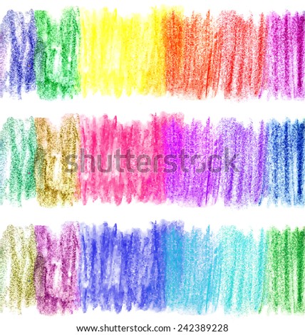 Rainbow Crayon Background Stripes. Abstract Rainbow Background