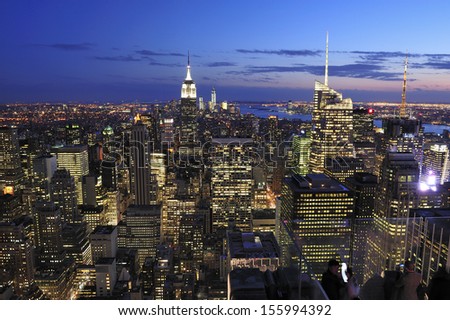 New York City skyline, Manhattan, New York