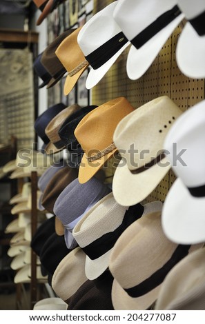 Fort Worth, Texas, USA, - American West cowboy straw hat