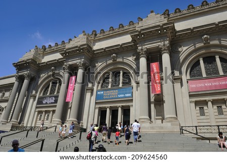 NEW YORK, USA Ã?ÃÂ¢?? June. 2. 2014: Metropolitan Museum of Art, New York City, USA. The Met is a NYC landmark and is the largest art museum in the United States.