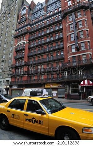 NEW YORK CITY - February. 9. 2011: Historic NYC Chelsea Hotel, landmark hotel known for its history of notable residents, opened in 1884, New York City, USA