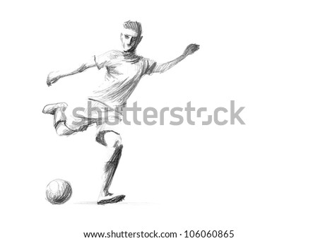 Sketch Soccer Player