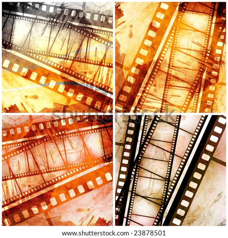 vintage grunge textures and backgrounds for your projects with films strip decorations