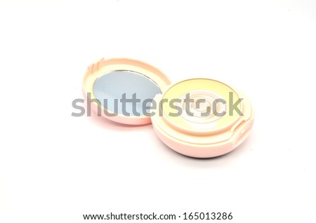 cosmetic powder isolated on white