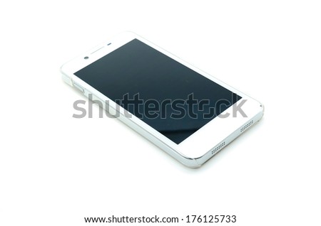 Smart phone  isolated on white background.