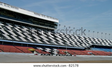 Speedway Grandstands. asphalt