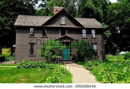 Concord, Massachusetts:  July 12, 2015:  Orchard House, home to Louisa May Alcott from 1858 to 1877 and where she wrote her famed novel \