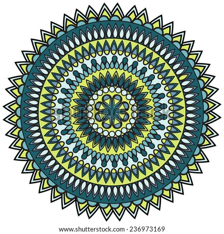 mandala. circle ornament