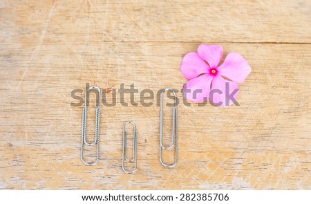 paper clip for concept new member for family