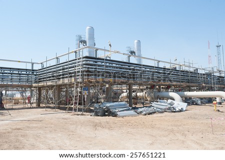 Construction of oil pumping station