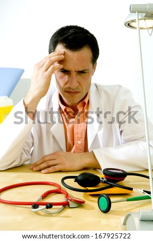 Stressed Doctor