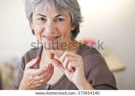 Elderly Person Eating