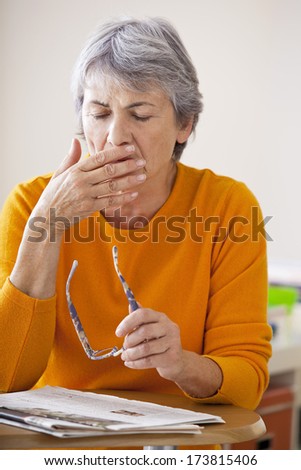 Elderly Person Sneezing