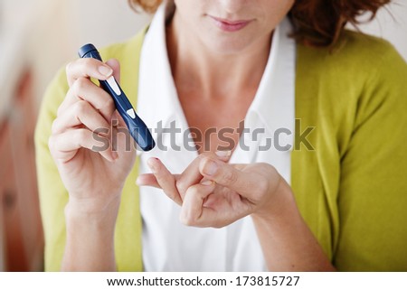 Test For Diabetes, Woman