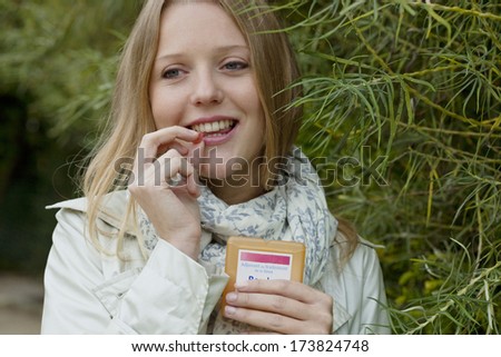 Woman Taking Medication