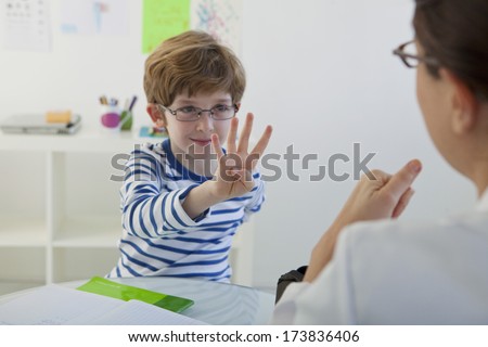Child In Speech Therapy
