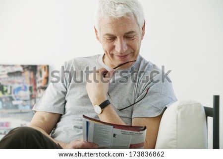 Elderly Person Reading