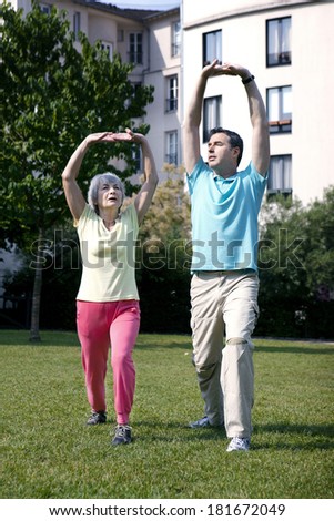 Elderly Person Practicing A Sport