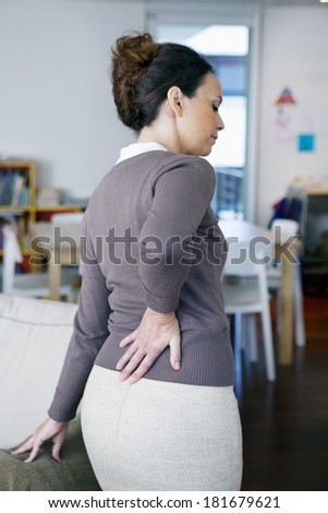 Lower Back Pain In A Woman