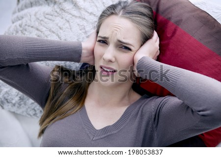 Ear pain in a woman