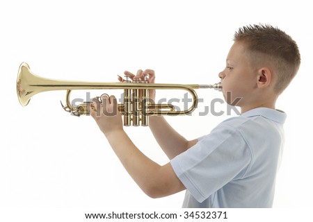 Blowing A Trumpet