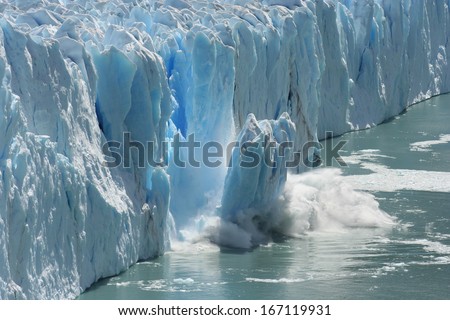 Melting Glacier - stock photo