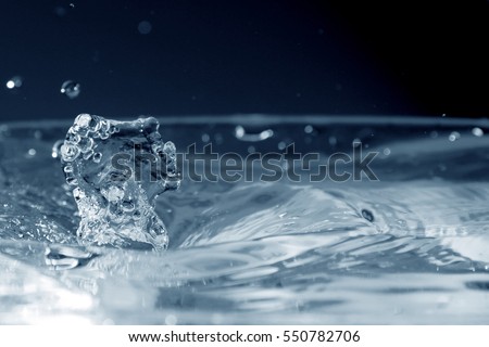 Water background / Water is a transparent and nearly colorless chemical substance that is the main constituent of Earth\'s streams, lakes, and oceans, and the fluids of most living organisms.