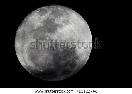 Full Moon / A full moon is the lunar phase that occurs when the Moon is completely illuminated as seen from Earth.
