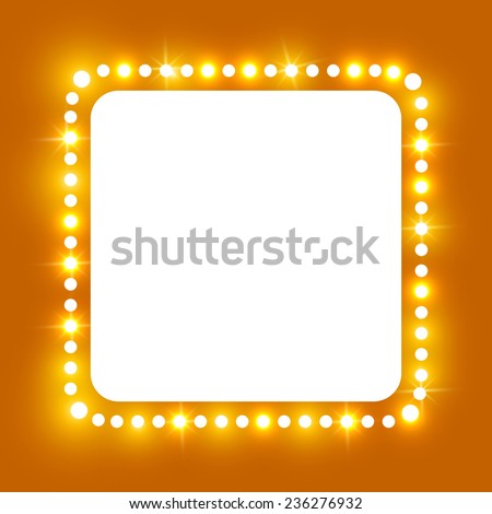 Shining retro square banner Vector illustration Shining retro square banner Vector illustration