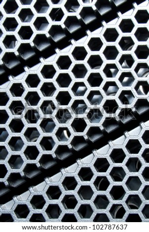 abstract metal grid background