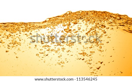 orange summer drink with bubbles