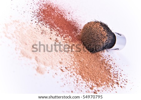  (O) (ميك اب ) (O) Stock-photo-makeup-brush-and-powder-isolated-54970795