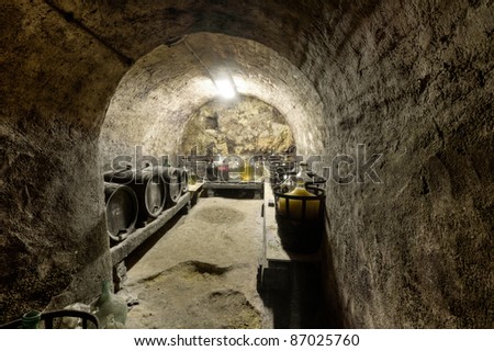 HDRI of a wine cave